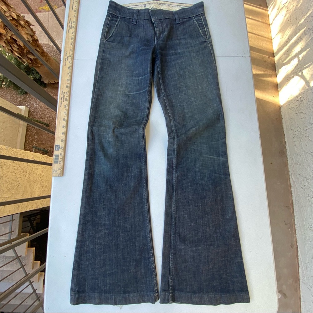 Juicy Couture Flare Jeans 27 Low Rise Bell Bottom Dark Wash Y2K USA HTF
